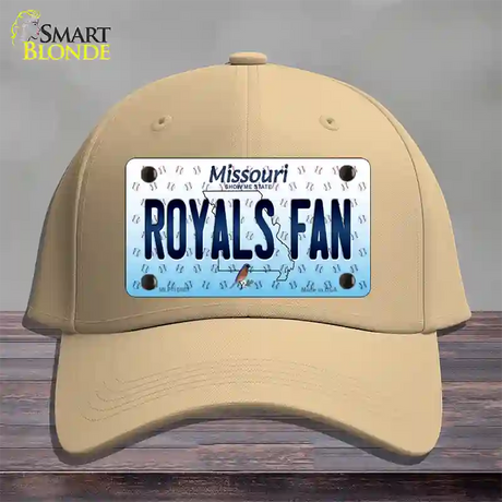 Royals Fan Missouri Novelty License Plate Hat Cotton / Khaki