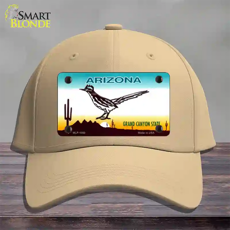 Roadrunner Arizona Novelty License Plate Hat Cotton / Khaki