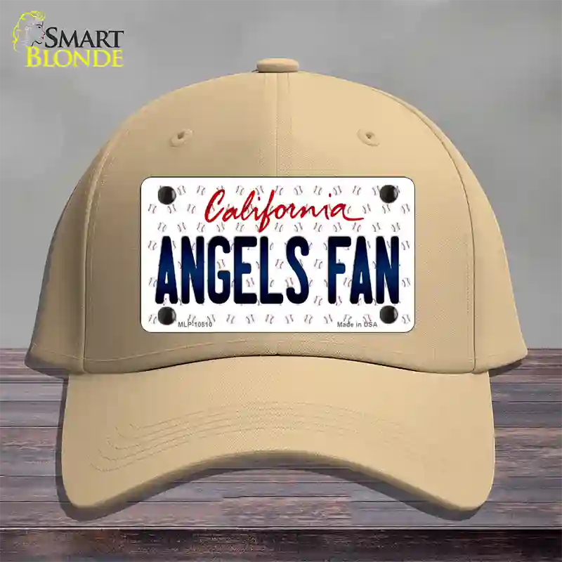 Angels Fan California Novelty License Plate Hat Cotton / Khaki