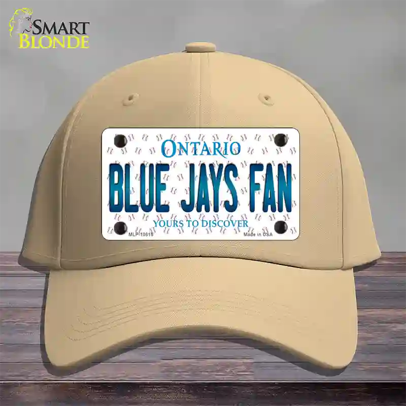 Blue Jays Fan Ontario Novelty License Plate Hat Cotton / Khaki