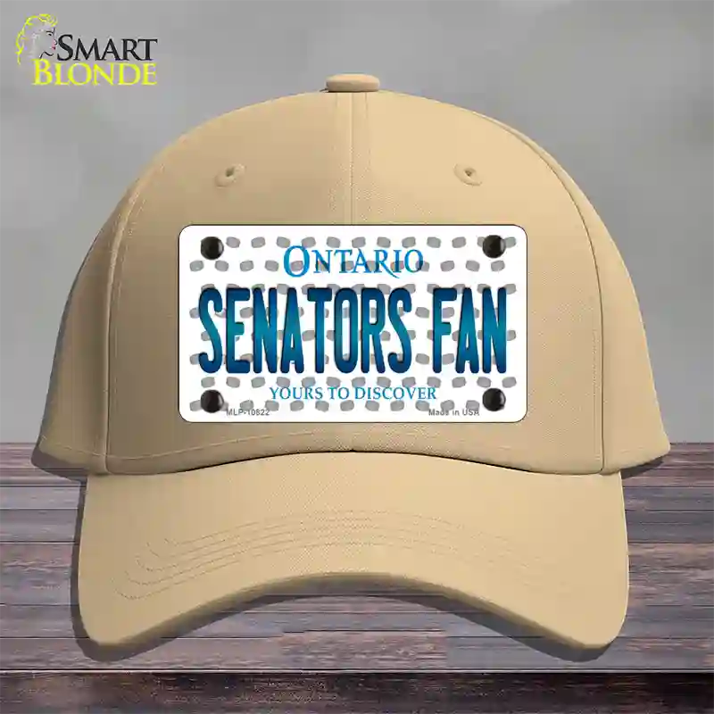 Senators Fan Ontario Novelty License Plate Hat Cotton / Khaki