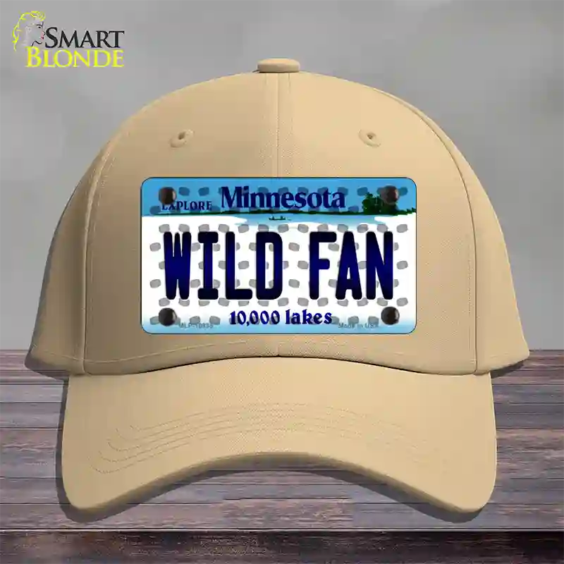 Wild Fan Minnesota Novelty License Plate Hat Cotton / Khaki