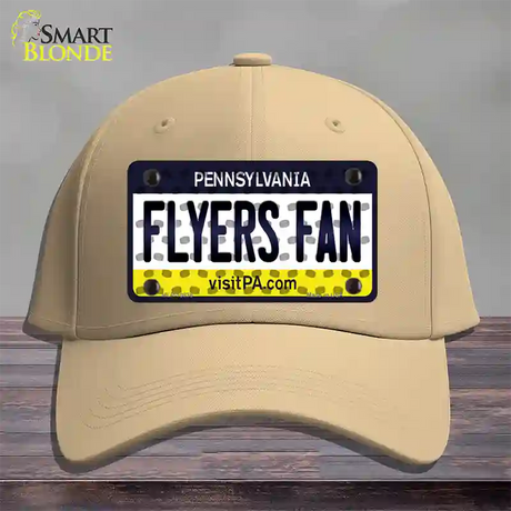 Flyers Fan Pennsylvania Novelty License Plate Hat Cotton / Khaki