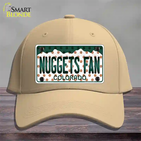 Nuggets Fan Colorado Novelty License Plate Hat Cotton / Khaki