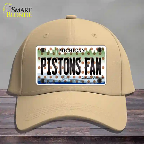 Pistons Fan Michigan Novelty License Plate Hat Cotton / Khaki