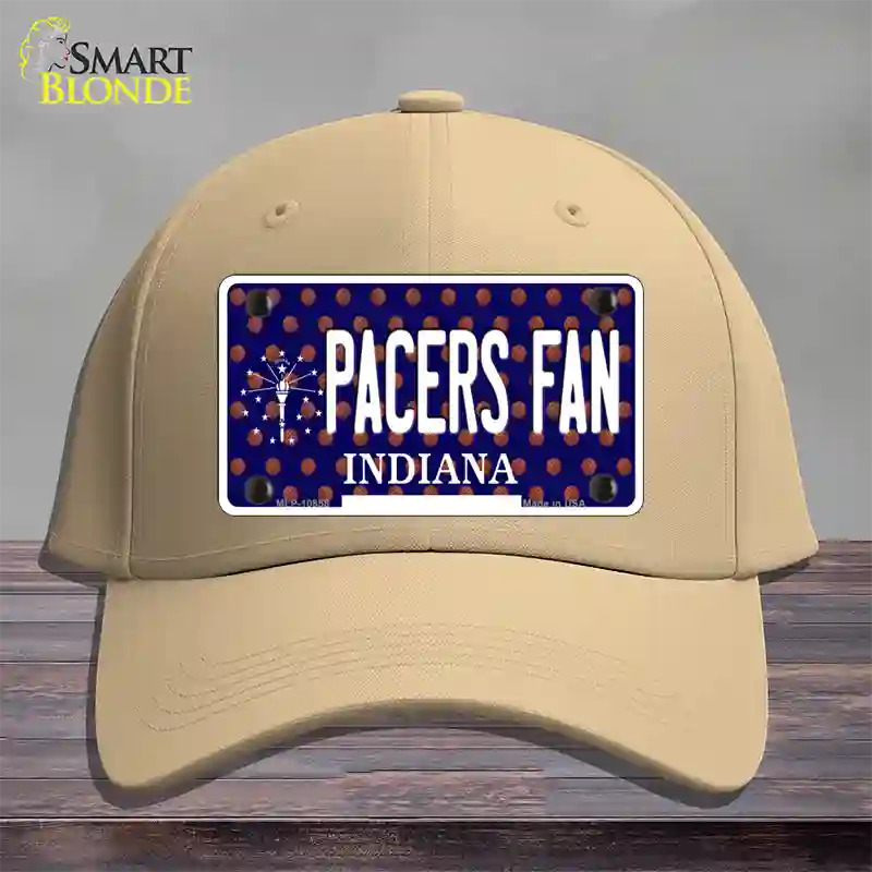 Pacers Fan Indiana Novelty License Plate Hat Cotton / Khaki