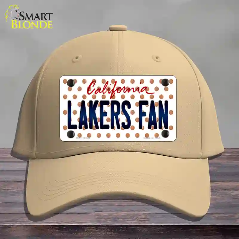 Lakers Fan California Novelty License Plate Hat Cotton / Khaki