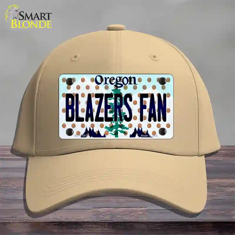 Blazers Fan Oregon Novelty License Plate Hat Cotton / Khaki