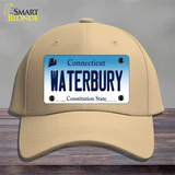 Waterbury Connecticut Novelty License Plate Hat Cotton / Khaki