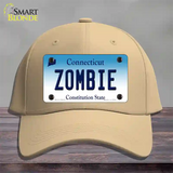 Zombie Connecticut Novelty License Plate Hat Cotton / Khaki