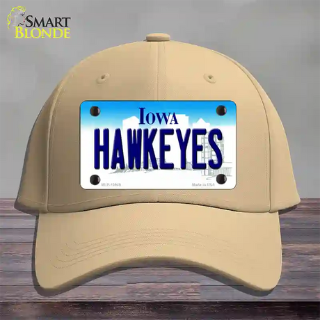 Hawkeyes Iowa Novelty License Plate Hat Cotton / Khaki