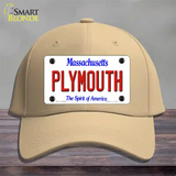 Plymouth Massachusetts Novelty License Plate Hat Cotton / Khaki