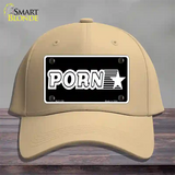 Porn Star Novelty License Plate Hat Cotton / Khaki