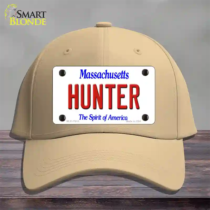 Hunter Massachusetts Novelty License Plate Hat Cotton / Khaki