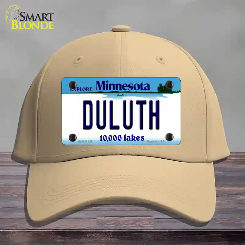 Duluth Minnesota State Novelty License Plate Hat Cotton / Khaki