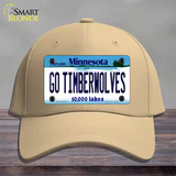 Go Timberwolves Minnesota State Novelty License Plate Hat Cotton / Khaki