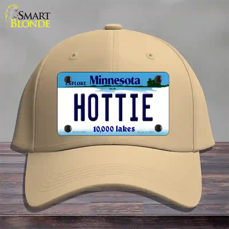 Hottie Minnesota State Novelty License Plate Hat Cotton / Khaki