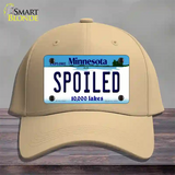 Spoiled Minnesota State Novelty License Plate Hat Cotton / Khaki