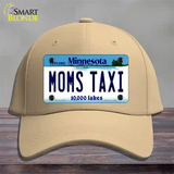 Moms Taxi Minnesota State Novelty License Plate Hat Cotton / Khaki