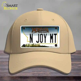 N Joy MT Montana State Novelty License Plate Hat Cotton / Khaki