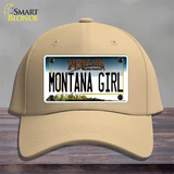 Montana Girl State Novelty License Plate Hat Cotton / Khaki