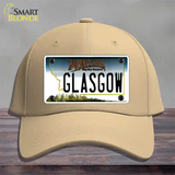 Glasgow Montana State Novelty License Plate Hat Cotton / Khaki