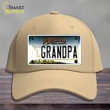 Grandpa Montana State Novelty License Plate Hat Cotton / Khaki