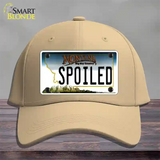 Spoiled Montana State Novelty License Plate Hat Cotton / Khaki