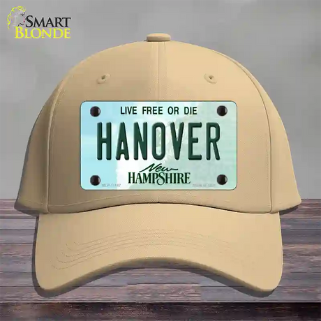 Hanover New Hampshire State Novelty License Plate Hat Cotton / Khaki