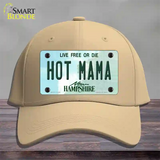 Hot Mama New Hampshire State Novelty License Plate Hat Cotton / Khaki