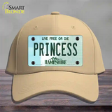 Princess New Hampshire State Novelty License Plate Hat Cotton / Khaki