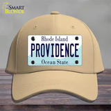 Providence Rhode Island State Novelty License Plate Hat Cotton / Khaki