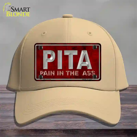 Pain In The Ass Novelty License Plate Hat Cotton / Khaki