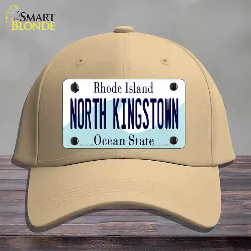 North Kingstown Rhode Island State Novelty License Plate Hat Cotton / Khaki