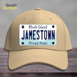 Jamestown Rhode Island State Novelty License Plate Hat Cotton / Khaki