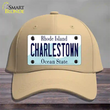 Charlestown Rhode Island State Novelty License Plate Hat Cotton / Khaki