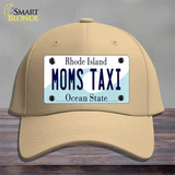 Moms Taxi Rhode Island State Novelty License Plate Hat Cotton / Khaki