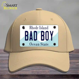 Bad Boy Rhode Island State Novelty License Plate Hat Cotton / Khaki