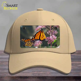 Butterfly Monarch On Flower Novelty License Plate Hat Cotton / Khaki