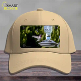 Hummingbird At Feeder Novelty License Plate Hat Cotton / Khaki