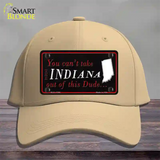 Indiana Dude Novelty License Plate Hat Cotton / Khaki