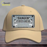 Danger Curves Ahead Novelty License Plate Hat Cotton / Khaki