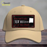 New Mexico Dude Novelty License Plate Hat Cotton / Khaki