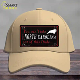 North Carolina Dude Novelty License Plate Hat Cotton / Khaki