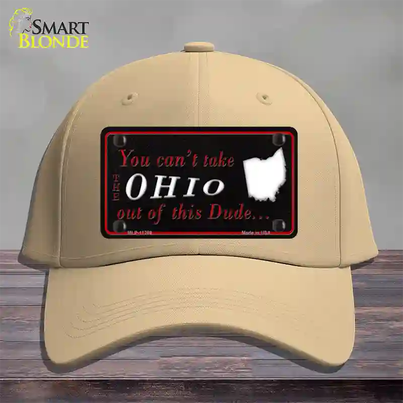 Ohio Dude Novelty License Plate Hat Cotton / Khaki