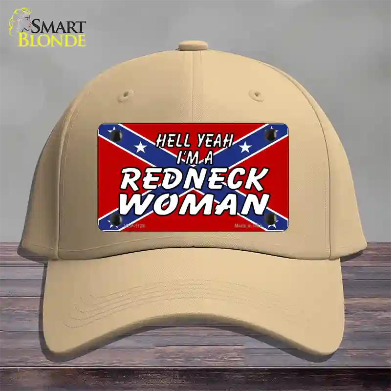 Redneck Woman Novelty License Plate Hat Cotton / Khaki