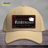 Washington Dude Novelty License Plate Hat Cotton / Khaki