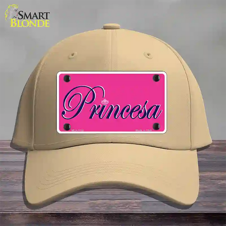 Princesa Novelty License Plate Hat Cotton / Khaki