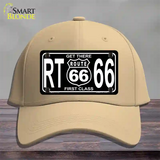 Get There 1st Class Novelty License Plate Hat Cotton / Khaki