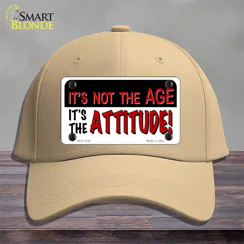 Not Age It Is Attitude Novelty License Plate Hat Cotton / Khaki